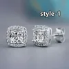 Stud Huitan Fashion Geometry Women's Stud Earrings Cubic Zirconia Wedding Party Daily Wearable Fashion Jewelry Hot Direct Shipping 231128