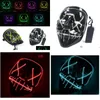 Party Masks Funny Mask From The Purge Election Year Great For Festival Cosplay Halloween Led Light Drop Delivery Home Garden Festive Dhgmg