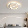 Candelabros ultrafinos Led montaje empotrado luz de techo nórdico sala de estar hogar lámparas Simple moderno estudio balcón faros