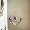 Kerstversiering Kristallen Prisma Suncatcher Dreamcatcher Hangende Maan Zon Catcher voor Raam Rainbow Maker Huis Tuin Decor Bruiloft Kerstcadeau 231127