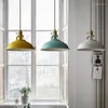 Lampy wiszące lampy vintage w stylu przemysłowym kolorowa restauracja kuchnia lampa domowa retro wiszące lekki odcień dekoracyjny