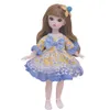 Dockor 30 cm BJD Little Girl Cute Dress Ball Joint 16 Princess Beauty Makeup 12 Inch Fashion Diy Toy Gift 230427