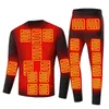 Altri articoli sportivi Zona 28 Tuta invernale riscaldata da uomo Intimo Moto USB Pantaloni riscaldanti termici elettrici da uomo Sci 231128