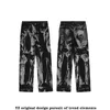 Men s jeans untuk pria di musim semi dan gugur lurus longgar celana kaki lebar gaya koraa serbaguna kasual tampan 230427