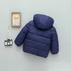 Manteau en duvet enfants Parkas ouatée veste polaire imperméable enfants tissu garçon filles hiver épais chaud fermeture éclair vêtements à capuche DJ01 231128