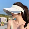 Chapeaux à large bord été respirant air soleil anti-uv voyage dame chapeau extérieur course casquette de protection solaire