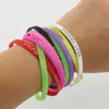 Casual outdoor Sports Fitness Silicone Jelly Glow Bracelets Rubber Elasticity Wristband Cuff Bracelet Basketball Wrist Band 5MM