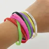 Casual Outdoor Sports Fitness Silicone Jelly Glow Armets gummi Elasticitet Arvband Cuff Armband Basketball Wrist Band 5mm