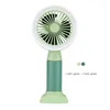 Night Lights Portable Air Cooling Fan Light Mini Simple Desktop Handheld USB Rechargeable LED Cool Summer Gift