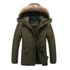 Mäns ner 2023 Fashion Winter Jacket Män Varma ytterkläderjackor Rockar Plus Size Hooded Jaquetas Masculina Inverno Parka 718