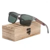 Solglasögon original naturligt trä för män polariserade kvinnor trä solglasögon man tillbehör uv400 skydd