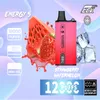 Original ENERGY 5 KK ECK 12000 Puff 12k vapes bouffée jetable 10000 cigarettes électroniques rechargées barre Raz double bobine de maille capacité de 20 ml huile sans fuite grosse bouffée 9k 12k énorme Vapo