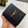 Mens Designer Card Holder For Women Black Wallet Clutch Luxury Leather Purses Fashion Passport Holders äkta läderväska Designers Coin Walls 2304281D