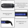 Curling Irons RUCHA Professional Curling Iron 2 In 1 Electric Hair Brush PTC Fast Heating Combs For Women Hair Curlers Roller 18-32cm Comb te Q231128