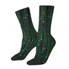 Herrensocken HD Matrix Digital Rain Male Herren Damen Winterstrümpfe bedruckt