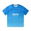 26% OFF Trendy Trapstar Gradient Letter Sports Net Short T-shirt for Men and Women Street Half Sleeve