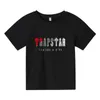 tshirts 키즈 여름 트렌드 브랜드 트랩 스타 패션 짧은 슬리브 314 년 소년 소녀 스포츠 스트리트웨어 탑 어린이 의류 230427