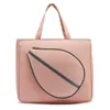 Outdoor Bags PinkWhite Color Tennis Badminton Racquet Shoulder Bag For Women Large Sport Waterproof Tote Handbag Racket Gym 231128