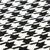 Dekens Inbakeren Mode Houndstooth Patroon Plaid Born Girl Kinderwagen Wrap Inbakeren Katoen Gebreid Babyjongen Beddengoed Bank Zacht Quilt 231127