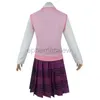 Anime kostymer danganronpa v3 kaede akamatsu cosplay dräkter kvinnor klänningar anime skjorta väst kjol flicka jk skol uniform zln231128