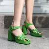 Nya kvinnors romerska stilplattform Sandaler 2023 Summer Fashion Round Toe Elegant Woven Designer Chunky High Heels Pumpar Storlek 42 43