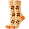 Men's Socks Autumn And Winter Thanksgiving Women's Turkey Pumpkin Tidal Versatile Street