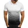 Herrpolos mrmt varumärke casual t-shirt 3d digital tryck gradient färg lapel Men tees skjorta kortärmad man skjortor 230428