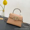 Orijinal Deri Valentins Çanta Orijinal Deri Kadınlar Cowhide El Çantası Bir Omuz Crossbody Messenger Şarap eyer Alışveriş God X4S7K