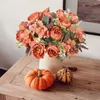 Decorative Flowers Artificial White Silk Hydrangea Peony Wedding Party Flower Bundle Home Vase Diy Christmas Wreath Scrapbooking