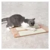 おもちゃサイザル猫のスクラッチボード子猫の壁のコーナーマットポストツリーハンギングヘンプキティペットぬいぐるみおもちゃ50x23cm