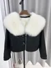Women's Fur Coat Lapel Short High-waisted Version Of The Single-breasted Design Warm And Comfortable 2023 Winter 1122