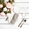 Serviette de Table en lin blanc, 12 pièces, pour dîner, fête de mariage, tissu, Cocktails, lavable en Machine, 231127