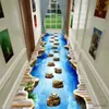 Ковры Visual Carpet 3D Graphic Illusion Cliff Falls Print Напольный коврик Небольшой коврик для гостиной Балкон Лестница Кухня Прихожая Декор