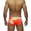 Maillots de bain pour femmes Impression de flamme Maillot de bain pour hommes Push-Up Mâle Sexy Taille basse Maillot de bain Shorts Hommes Surf Board Beach Surf Swim