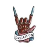 Аксессуары для мультфильмов Dream Onbrooch Фильм ужасов Фредди Крюгер Рука зомби Кошмар на улице Вязов Эмалированные булавки Темное зло Значок на булавке Got Dhtc5