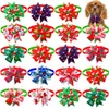 Accessoires 100 stcs hond kerstaccessoires hond stropdas huisdier dog kat Xmas strikjes stropdassen kleine hond vakantiefeestje verzorging accessores