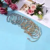 Bangle 10st öppna armband hälften för kvinnor diy smycken gör slutkulpärlor charm wirstband dropship