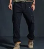 Men's Pants 2023 High Quality Khaki Summer Men Military Tactical Jogger Camouflage Cargo Multi-Pocket Fashion Black Army Trouser