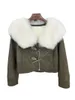 Cappotto di pelliccia da donna Risvolto corto Versione a vita alta del design monopetto caldo e confortevole 2023 Inverno 1122