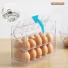 Organizzazione Flip Cover Portauova Portaoggetti per frigorifero Portaoggetti da cucina Gadget da cucina 30 griglie Contenitore per organizer Conserva la freschezza dei giorni da record