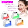 4 LED Máscara facial con luz PDT TERAPIA de fotones fotodinámica para el cuerpo Belleza de la piel Cara Rejuvenecimiento de la piel Tratamiento para el acné máquina de salón BJ