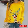 Kobiet bluzy damski damski nadrukowany bluza świąteczna nowość skoczki świąteczne Y2K topy z długim rękawem Crewneck Casual pullover plus rozmiar