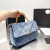 Torba designerska mody Velvet łańcuch torebki Rozmiar 26 cm z składaną pudełko na podarunki torba crossbody