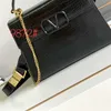Genuine Leather Valentins Handbag New crocodile pattern leather buckle runway style paired with leather for wedding bags light luxury and highend feeling for publi