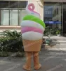 Performance Lovely Ice Cream Mascot Costumes Cartoon Character Outfit Suit Carnival Adults Size Halloween Christmas Party Carnival Dress suits