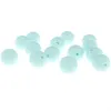 Tänder leksaker fkisbox 100pc 15mm rund silikon teether pärla bpa gratis baby tandhalsbandhalsband tillbehör baby nappkedja silikonpärlor 231127