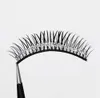 3 PCFalse Eyelashes Handmade False Eyelashes Silver Glitter Sequins Thick False Eyelashes Cross Slender Stage Performance Latin False Eyelashes Z0428