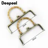 Bag Parts Accessories 1/2/5Pcs Deepeel 20/25cm Metal Purse Frame Handle Bags Kiss Clasp Sew Kit DIY Bag Framework Handbag Sewing Brackets Accessories 231128