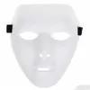 Party Masken Blank Maske Jabbawockeez Hip Hop Weiße Maske Venezianischen Karneval Mardi Gras Für Halloween Maskerade Bälle Cosplay Kostüm Dhmhd
