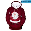 Herren Hoodies 2023 3D Hoodie Frohe Weihnachten Männer Damen Winter Warme Thermopullover Jugend Jungen/Mädchen Langarm Tops